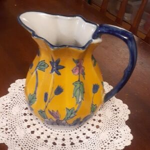 Vtg Art Deco Chelsea Art Pottery Pitcher China